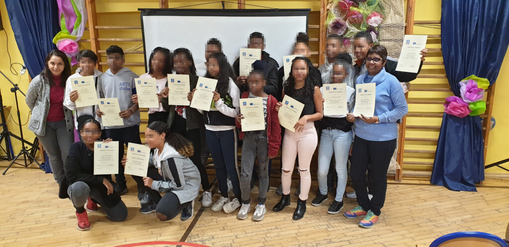 Remise des diplômes à la fin du séjour